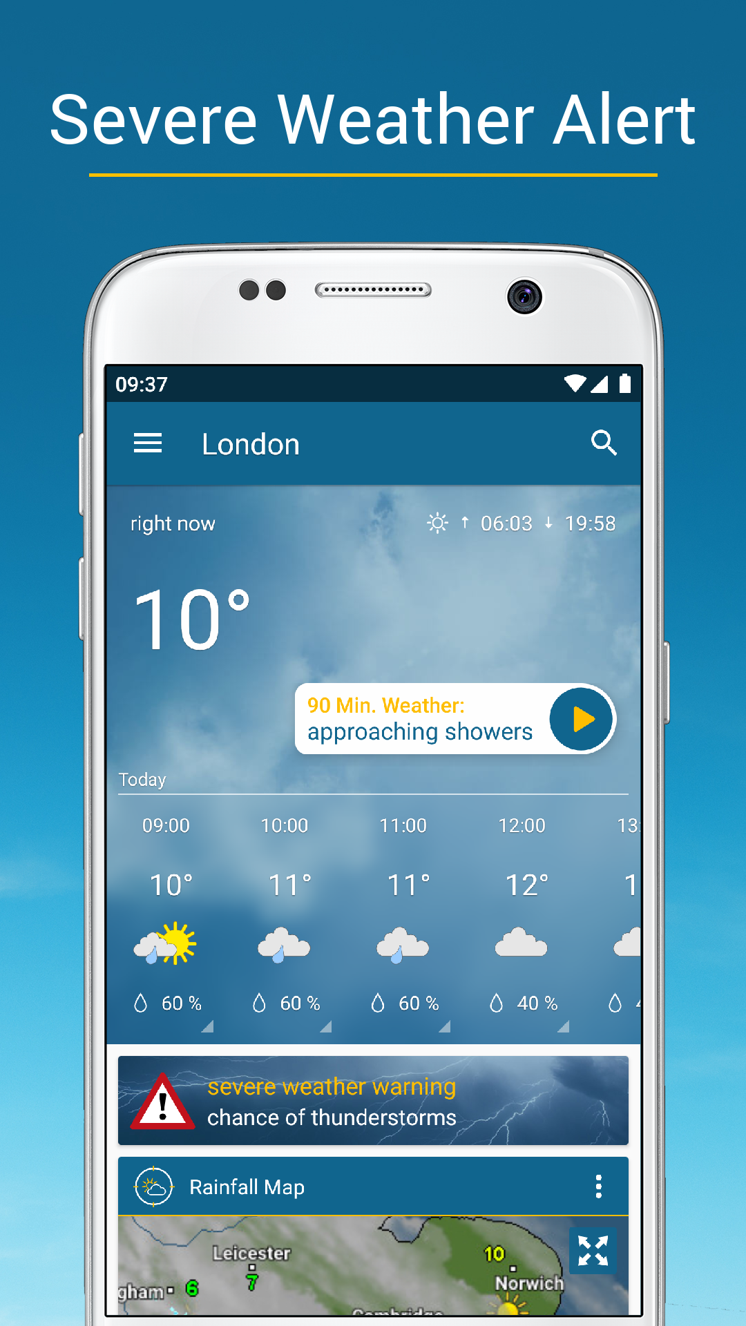 Weather & Radar App for iOS and Android